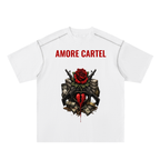 Oversized Contrast-Stitched Cotton Tee