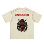 Oversized Contrast-Stitched Cotton Tee